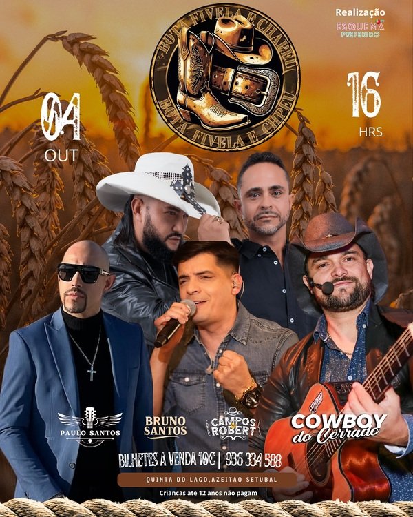 Vem aí a 1ª edição da Festa Bota, Fivela e Chapéu em Azeitão